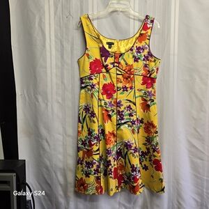 Vibrant Floral Sleeveless Dress